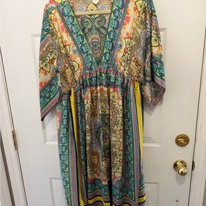 SUNDANCE brand BOHO caftan style dress XL